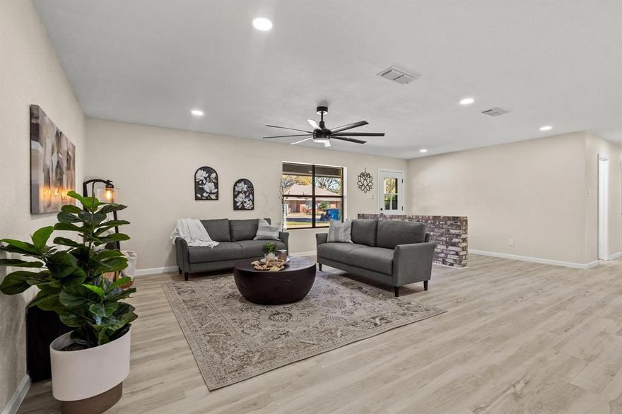 Welcome to this beautifully remodeled four-bedroom, three-bathroom home that perfectly balances comfort with functionality. This thoughtfully updated property offers spacious living areas designed for both everyday relaxation and entertaining guests with ease.

The home features four well-appointed bedrooms, including a generous primary bedroom that serves as your personal retreat. Three full bathrooms ensure convenience for busy families while maintaining privacy for everyone. Recent renovations have enhanced the property's appeal while preserving its character and charm.

What truly sets this property apart is the impressive outdoor space and practical amenities. The large lot provides endless possibilities for outdoor activities, gardening, or simply enjoying the Texas sunshine. A dedicated workshop with electricity offers the perfect space for hobbies, projects, or additional storage needs. Multiple storage buildings throughout the property ensure you'll never run short of space for seasonal items, equipment, or whatever life brings your way.

The generous lot size creates a sense of privacy and space that's increasingly rare, while still maintaining the convenience of suburban living. Parking is never a concern with ample space for multiple vehicles and guests.

Located in the heart of Collinsville, you'll enjoy easy access to local amenities while maintaining that small-town charm. Collinsville City Park sits just over half a mile away, offering recreational opportunities and green space for the whole family. Families with school-age children will appreciate the proximity to Collinsville High School, located less than a mile from your doorstep.

This property offers the perfect combination of indoor comfort, outdoor space, and practical features that make daily life easier. Whether you're working in the shop, relaxing in the remodeled interior, or enjoying the expansive grounds, this home adapts to your lifestyle rather than limiting it.