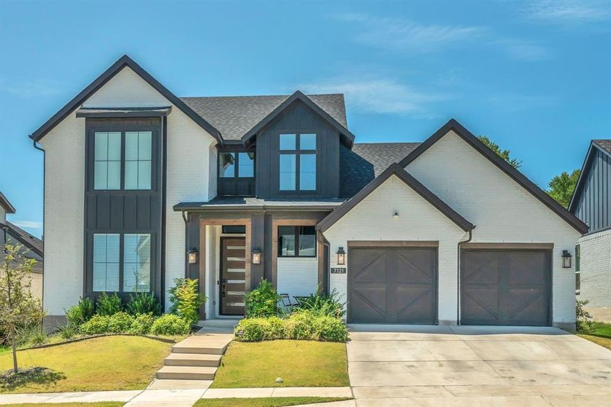 Immaculate Move-In Ready Graham Hart Home Loaded with Upgrades! This beautifully maintained home showcases hardwood floors throughout and abundant natural light. The open-concept layout features a private study at the front of the home, a spacious living room with soaring ceilings, and a chef’s kitchen complete with an oversized island, granite countertops, stainless steel appliances, and extensive cabinet and countertop space. A cozy breakfast nook sits just off the kitchen, perfect for casual dining. The primary suite is conveniently located downstairs and offers a spa-like ensuite with dual vanities, a soaking tub, separate shower, and a generously sized walk-in closet. Upstairs, you’ll find a large game room and two additional bedrooms, with open railing that overlooks the living area below, adding to the home’s bright and airy feel. Additional highlights include a well-lit 3-car tandem garage with epoxy flooring, a large mudroom with built-in storage, and a huge private backyard with a covered patio ideal for entertaining or relaxing during warm Texas summers. This home offers the perfect blend of functionality and elegance in a sought-after neighborhood.