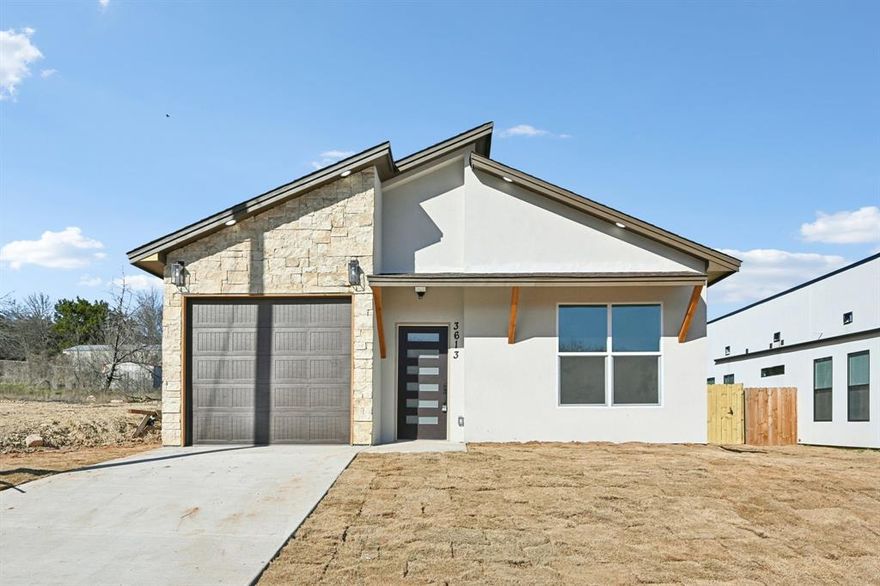 Great for both home buyers and as a rental property. Averaging 2500-3000 a month in rent Great Investment Opportunity! This stunning 3BR  2Ba new construction blends modern elegance with comfort, featuring 10-foot high ceilings that create a bright and open atmosphere. The stucco and stone exterior gives it a timeless curb appeal, while inside, the open-concept layout is perfect for entertaining. 

Gourmet Kitchen – Premium oversized island, sleek countertops, and high-end finishes.
Luxury Master Suite – Dual sinks, upgraded premium tile bathrooms, and a spa-like feel.
Private Backyard – Fully fenced for your enjoyment and security.

Every detail is upgraded for quality and style, making this the perfect home for those who love both sophistication and functionality. Don’t miss this opportunity—schedule your showing today! This home is currently being rented for short term rentals so showings are limited to when the house is not occupied.