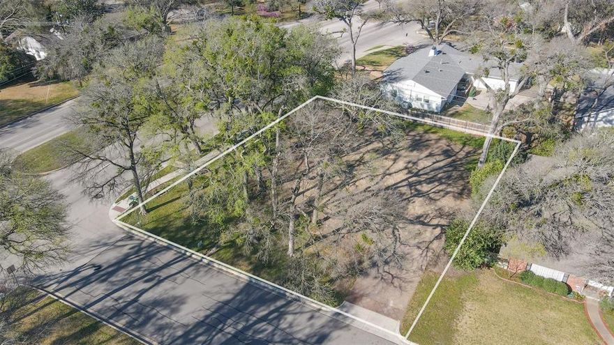 Always dreamed of living in the coveted Tanglewood neighborhood? Now's your chance to bring that vision to life! This stunning corner lot, featuring mature, beautiful trees, offers endless possibilities for your custom dream home. Spanning .263 acres, this prime piece of real estate is nestled in one of Fort Worth's most desirable areas and is zoned for the highly sought-after Tanglewood Elementary. With ample space and a tranquil setting, this is the perfect location to create your forever home. Don't miss out on this rare opportunity—it's time to dream big! There are custom plans that have already been drawn up by Donald Plattner of Plattner Architects that we are happy to share.
