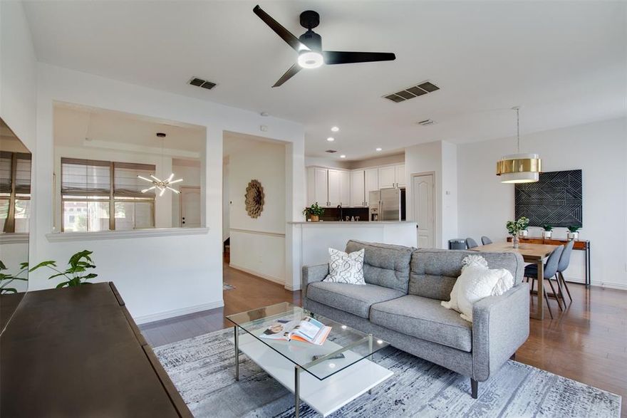 Welcome to your modern retreat in the heart of convenience! This recently updated townhouse is perfect for the young and dynamic tenant,  offering an ideal blend of style and functionality. Enjoy the vibrant lifestyle with quick access to UT Dallas and the best entertainment spots in Addison, Plano, and Downtown Dallas!
Step inside to discover a tasteful interior with recent upgrades that add a touch of sophistication. The open layout features two separate living areas, ideal for hosting friends or relaxing after a busy day. Whip up culinary delights in the full kitchen, complete with all the essentials, and savor meals in the formal dining area or cozy breakfast nook.
Retreat to the private balcony on the second floor, perfect for enjoying your morning coffee or evening drinks. Attached is a two-car garage for easy parking and convenience. 
Your backyard awaits, providing the ideal space for your furry friends to play or host barbecue gatherings with friends.