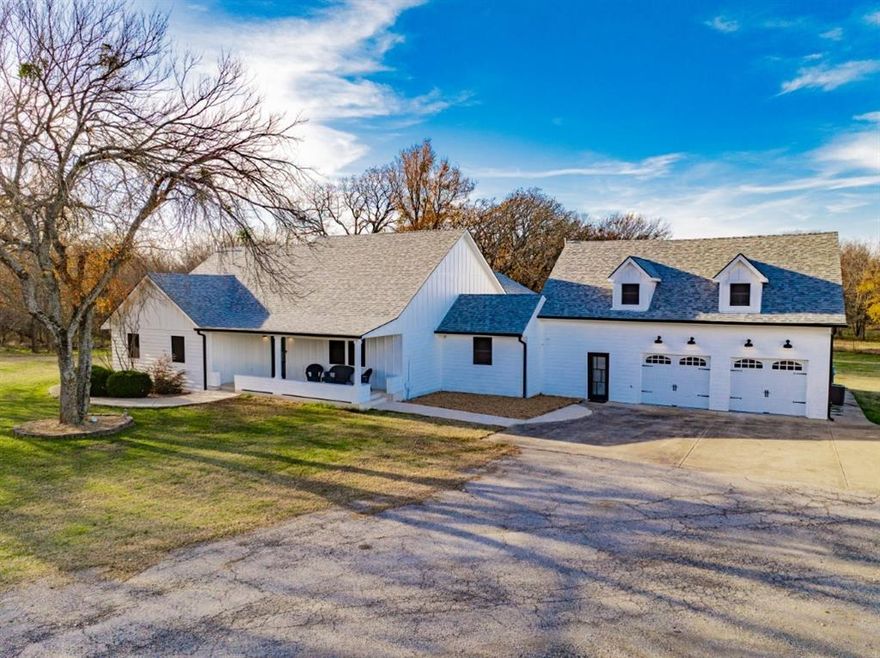 ***Seller willing to contribute $15,000 toward buyer's CLOSING COSTS or RATE BUYDOWN with reasonable offer!***Close to I30, downtown Royse City, shopping, dining, Lake Ray Hubbard and Poetry Community Christian School, this rare seven+ acre, gated and fully fenced retreat offering an indoor swim spa, oversized attached garage and an oversized detached shop space surrounded by mature trees and frequent wildlife sightings. This four bedroom, three and a half bath home offers a flexible layout with a media or guest space upstairs featuring a full bathroom and kitchenette. The downstairs remodeled kitchen includes a gas cooktop and thoughtful updates for everyday living. One of the standout features is the dedicated pool and spa room with a 8 x 15 swim spa, surrounded by large solar screened windows overlooking the acreage. The space opens to the back deck and connects seamlessly to the home, with the option to close it off for privacy. The property also includes a covered livestock shelter, and an 8 x 12 storm shelter than can be accessed from inside the home. You'll love all the extra space for storage in the home and the oversized garage and shop are ideal for more storage, parking or. workshop for equipment and hobbies! 
Enjoy the freedom of country living without sacrificing proximity to town, highways, and recreation.