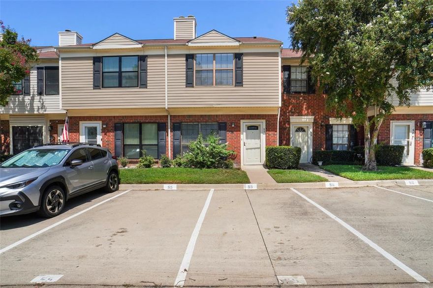 Superb Coppell Townhome - A mixture of wood, brick, and metal accents give this home character and makes it unique! Relax in the large living area surrounded by warm wood and a gorgeous fireplace. Enjoy preparing meals in the new kitchen with granite countertops. A real brick accent wall adds ambiance to dining while overlooking the private patio. 1st floor has porcelain tile throughout for low maintenance. 2nd floor includes a full size w-d laundry area; plus (2) master bedrooms each with their own full bathroom that are completely updated, large closets and lots of storage. Home completely updated in 2019-20, including a new AC! Unit has (2) parking assigned spaces; LANDLORD PREFERS A TWO (2) YEAR LEASE