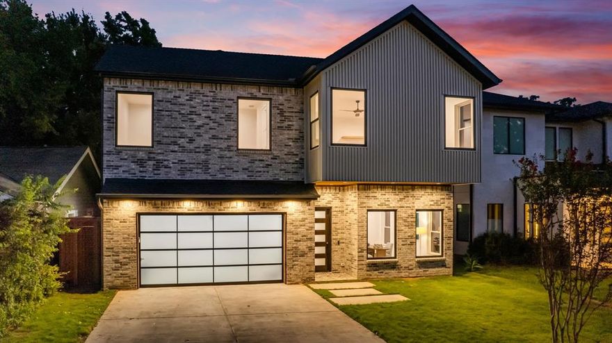 This luxurious residence, within walking distance to Henderson Avenue’s dining and shopping, exudes sophistication with designer finishes and state-of-the-art amenities.The gourmet kitchen features Taj Mahal Leathered Quartzite countertops,white oak cabinets, push-open handleless wall cabinets, Viking appliances, motion sensor-controlled lights.Downstairs master suite offers a spa-like bathroom with floating vanities,Calacatta Statuario quartz tops, oak ceiling beams, Moen fixtures,crystal closet chandelier, all overlooking the pool.The outdoor oasis includes app-controlled pool features, pebble pool plaster, a wood-burning fireplace, grill hookup, composite wood floors, a cedar patio ceiling,roof accent lights,outdoor speakers,  11’ ceilings, 5” solid oak hardwood floors,16’ multi-slide patio door, a living room fireplace with a touch-screen remote.The upstairs game room with kitchen and a wine cooler.A quality home in a prime location, perfect for those seeking style and convenience.