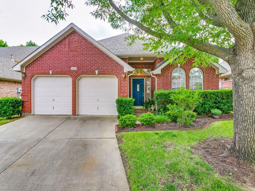 This charming residence located just minutes from Lake Grapevine, features open living spaces filled with natural light, a cozy fireplace perfect for relaxing evenings, and a seamless flow that makes entertaining a breeze. The kitchen boasts a stylish butcher block island and granite countertops,  adding warmth and functionality to the space. Gas is available in the kitchen and laundry room. Step outside to a private backyard oasis, ideal for gatherings or quiet moments of relaxation. As part of the sought-after Wellington HOA, you'll enjoy access to an array of top-tier unmatched amenities, including a state-of-the-art fitness center with group classes, personal training, and fitness assessments. Take advantage of the community pools, swim lessons, and the Sharks swim team. Sports enthusiasts will love the tennis and pickleball courts, basketball court, disc golf course, and volleyball court. The neighborhood also features playgrounds, a putting green, and hosts exciting events like holiday lighting, and seasonal festivities. schedule a viewing starting March 22nd.