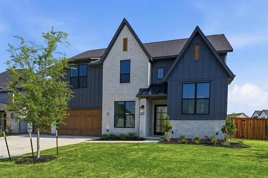 This Shaddock home on a huge interior corner lot will not last long. It features abundant natural light and an open floor plan, with a cathedral vault in the family room that extends through the casual dining area, highlighted by an open railing from the spacious game room above. The master suite includes a standalone tub, oversized shower, his and her vanities, separate walk-in closets, and a linen closet. The family room showcases white oak beams and a floor-to-ceiling stone fireplace, along with a separate pocket office complete with built-ins and floating shelves, and a gourmet kitchen that truly has it all. The wet bar serves as a focal point adjacent to the formal dining room, making it perfect for entertaining, while a 16-foot stacking glass door opens to a large covered patio with an outdoor wood-burning fireplace and an expansive backyard. Come tour this one-of-a-kind home today.