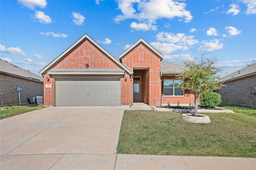 Beautifully updated 3-bedroom, 2-bath home with a 2-car garage, featuring a desirable open floor plan perfect for modern living. The spacious kitchen offers granite countertops, a large island, and a walk-in pantry, all overlooking the main living area—ideal for entertaining and everyday comfort. The private primary suite includes an ensuite bath with a relaxing soaking tub, separate walk-in shower, and dual vanities. Secondary bedrooms are situated with convenient access to a full bath. The laundry room adds charm and functionality with a stylish shiplap accent wall, plus storage and shelving. Recent updates include fresh interior paint and brand new carpet completed in March 2026, making this home truly move-in ready. Enjoy outdoor living under the covered patio, perfect for relaxing or gathering with loved ones. This home combines comfort, style, and practicality—don’t miss your opportunity to make it yours!