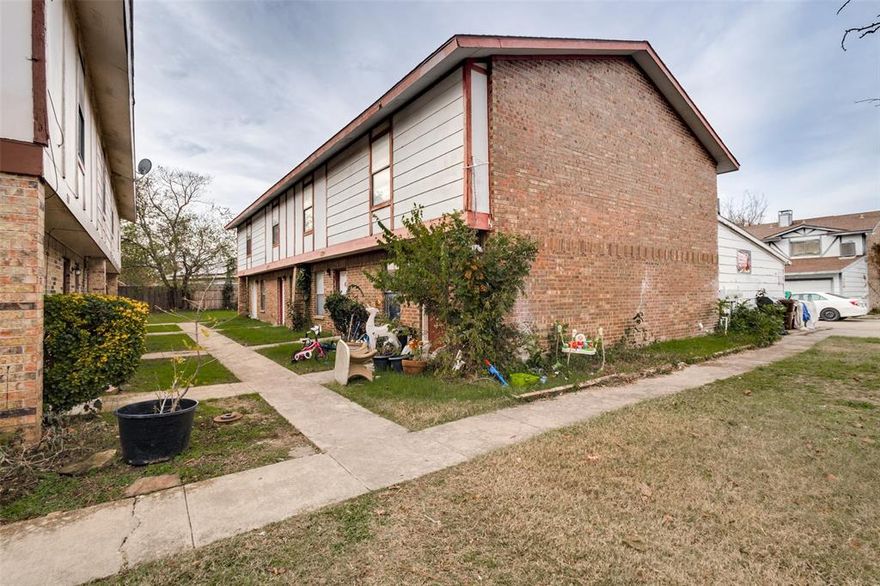 Investor Alert! Rare opportunity to own a fully leased quadruplex in the heart of Denton. Located in The Village Ph 4 subdivision, this income-producing property at 3073, 3075, 3077, and 3079 Olympia Drive offers four spacious 2-bedroom, 1.5-bath units; each approximately 1,023 sq ft. Built in 1984, the structure spans 4,095 sq ft on a 0.224 acre lot and features brick and siding construction, slab foundation, and composition roof.

Each unit includes central HVAC, full kitchen with range, and dedicated parking, one covered parking spot and one uncovered parking spot for each unit, 8 spaces total. Zoned to Denton ISD schools: Nette Shultz Elementary, Strickland Middle, and Denton High. Interior features include one full bathroom upstairs, one half bath downstairs, and one fireplace per unit. Each unit rents at about $1,200 per month.

No HOA. No MUD. No PID. Property is tenant-occupied so showings by appointment only. Easy access to E University Dr and N Locust St. Don’t miss this turnkey investment in a high-demand rental corridor.