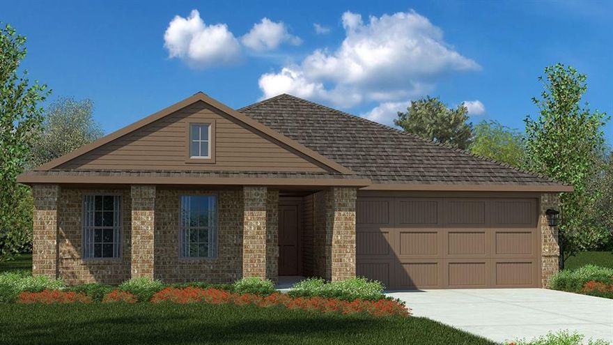 Beautiful new home built by D.R. Horton in the new community of Sunnycreek located in the heart of South Fort Worth and Crowley ISD! Newly designed Homes to suit the needs of the most discerning Buyers. Fabulous Single Story 3-2-2 Bellvue Floorplan-Elevation C, with an estimated Winter completion. Modern open concept with large Chef's Kitchen, an abundance of cabinetry, sitting Island, Granite Countertops, stainless steel Whirlpool Appliances, gas Range and Walk in Pantry. Bright Dining area, spacious Living and luxurious main Bedroom with a 5 foot over sized shower and walk-in Closet. Cultured marble topped vanities in full baths. Extended tiled Entry, Hall and Wet areas plus Home is Connected Smart Home Technology. Covered back Patio, 6 ft privacy fenced Backyard, Landscaping Pkg with full sod and Sprinkler System. Nestled conveniently within minutes of both I-35, Chisholm Trail Pkwy, Chisholm Trail Park, mobility friendly trails, numerous Shops, Restaurants and more!