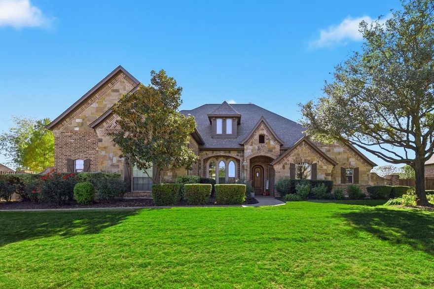 Welcome home to your charming country retreat in the heart of desirable Haslet, Texas.  One of the largest lots in the neighborhood at nearly an acre, this 4 bedroom, 3.5 bath custom home has everything you are looking for!  A grand entrance welcomes you to a cozy family room and an office perfect for those work-from-home days.  Hardwood floors adorn the living areas and the Master Bedroom.  The Master Retreat is HUGE and inviting, with a bay window sitting area and luxurious updated master bathroom with walk in shower and soaking tub.  A chef's inspired kitchen is perfect for gathering with family and friends.  Downstairs, you'll find two additional bedrooms with a jack & jill bath, a half bath and a spacious laundry room.  

Upstairs offers a spacious game room and family room, a roomy guest suite and full bathroom, and a full media room!  You'll love the cozy reading nook!  Step outside to your backyard oasis!  A beautiful inground pool, covered patio, pergola and spacious backyard with plenty of room to play!  For your hobbyist, the home boasts a nearly 865 sq.ft climate controlled detached garage or workshop.  There is also a large brick exterior tool shed at the back of the property, perfect for lawn tools, or a she shed!  The backyard is also home to a mature pecan tree, pear tree and peach trees.  

Award winning schools and close to shopping and restaurants, and only 15 minutes from Eagle Mountain Lake, 20 minutes to downtown Fort Worth, and 30 minutes to DFW airport - make 1149 Whisper Willows your new home today!