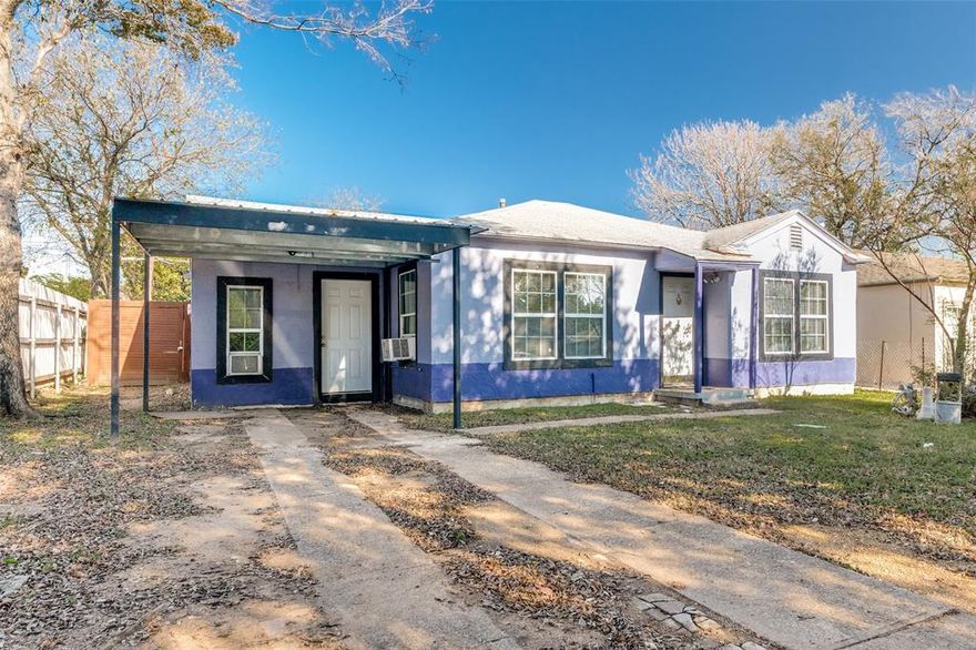 Welcome to this charming 3-bed, 2-bath home, in the established Westmoreland Heights neighborhood of Dallas! This well-maintained property offers a functional layout, generous natural light, and a spacious backyard perfect for gatherings, gardening, or future outdoor projects.

Inside, you'll find an inviting open living and dining area with warm laminate flooring and plenty of room for entertaining. The cozy kitchen features abundant cabinet space and a gas range. The primary bedroom offers great space and natural light, and the two additional bedrooms accommodate family, guests, or home-office needs. A unique bonus to this property is the converted garage, now a large 3rd bedroom with its own full bathroom. 

Step outside to enjoy a large fenced backyard with an outbuilding storage shed, ideal for tools, hobbies, or extra storage. The home also features an attached carport for covered parking.

Located just minutes from major highways, schools, parks, shopping, and Bishop Arts, this property offers convenience and affordability in the heart of Dallas.

Don’t miss this fantastic opportunity to own a centrally located Dallas home with great potential!