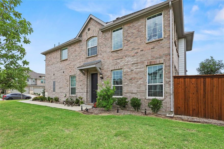 Welcome to 1015 Emil Place! Centrally located just minutes from Watters Creek, sought after Allen High School, and Allen Premium Outlets. This corner lot townhome is inviting from the moment you arrive. Upon entering you are greeted with vaulted ceilings and a downstairs mother in law suite, along with floor to ceiling windows for ample sunlight. Owners are leaving the custom drapery that flow perfect with the living space. Primary bedroom is located on the 2nd level along with a third bedroom, and loft area that overlooks balcony railing. Washer and dryer is also located on the 2nd level, no more carrying heavy loads of laundry up all those stairs! Garage is wired for Tesla charging station and guest can enjoy close proximity parking located across the street. Come see this pre-loved townhome before it's too late!