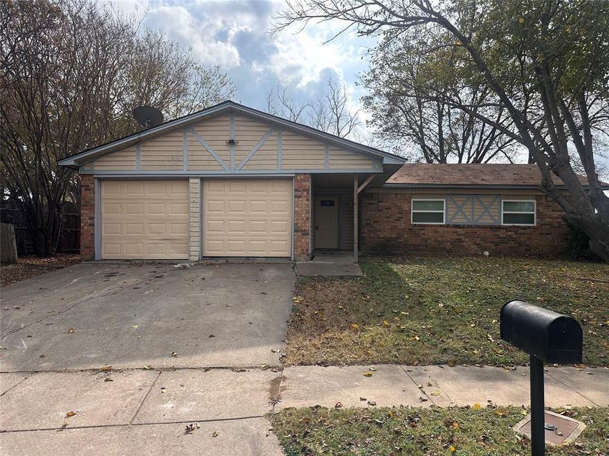 Charming 3-bedroom, 2 full bath home located in Everman ISD. You will appreciate the updated touches throughout this home. Freshly painted, newer vinyl flooring - no carpet! The kitchen offers new appliances and freshly painted kitchen cabinets. Living room has a wood burning fireplace and opens to eat in kitchen area. Newer light fixtures and ceiling fans throughout! Spacious primary bedroom with private bath and walk in closet. New windows! Pets are cases by case basis-owner approves all pets - monthly pet fee in addition to pet deposit -app fee $65.00 per adult 18 and older- non-refundable! 2 months proof of income and DL's to be submitted with each application. All applicants are required to complete the pet screening process regardless of pet ownership status. This includes individuals with pets, assistance animals, and those without any animals. Renter's insurance required - screenshots are not considered proof of income.