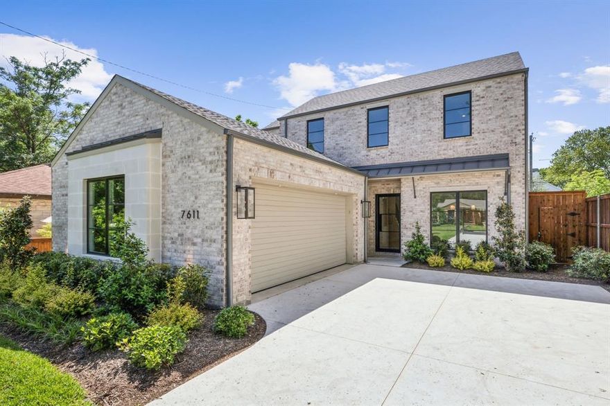 Discover refined living at 7611 Caillet St, a beautifully crafted new construction by the esteemed Olerio Homes. Conveniently located in the desirable Lovers Lane Heights neighborhood, just moments from Inwood Village's shopping, dining, and entertainment options. 

Nestled on a landscaped lot with with a J-drive entry, this home offers an open, airy layout filled with natural light and designer finishes. Custom white-oak cabinetry and flooring, sleek level 4 drywall, Marvin windows, Visual Comfort lighting, marble flooring, and Emtek Hardware add layers of modern sophistication.

The expansive living area flows seamlessly into a covered outdoor living area with a fireplace overlooking a yard fit for a pool. Other features from this thoughtfully curated floor plan feature a first floor Primary Suite, Dining, Powder Bath, and Study. Upstairs you'll find 3 additional bedrooms with ensuite bathrooms and walk in closets, a Game Room with a Wet Bar, and a Bonus Room perfect for an extra office, home gym, or play room. 

Minutes to DNT, Love Field, and Park Cities.