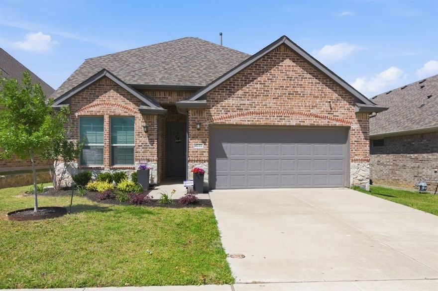 What a find! Conveniently located in masterplanned High Pointe subdivision this well maintained home is minutes from NE Loop 820.  This KHovnanian Waverly II floorplan boasts 2 bedrooms down with office, and two bedrooms up with walk in closets!  Three full bathrooms, as well.  Spacious living area down and huge gameroom up. Roomy owner's suite features wall of windows overlooking private backyard. Separate shower and garden tub in the ensuite bath with dual sinks, extra closet with shelving for maximum storage, private water closet and generous primary closet. Open kitchen includes upgraded stainless steel appliances and backsplash, granite countertops, and an abundance of cabinets. Handsome island enhanced with stylish pendant lighting provides extra seating and prep space. Open dining area accommodates larger dining furniture. Step outdoors to your extended, covered patio to enjoy a coffee break, reflect on the day, enjoy the solitude or entertain your favorite friends.   Ample backyard with stained, wood privacy fence perfect for play equipment, garden or a round of cornhole, washers, or croque.  Neighborhood offers walking and biking trails, a community playground and pond as well as 12 acres of green space.