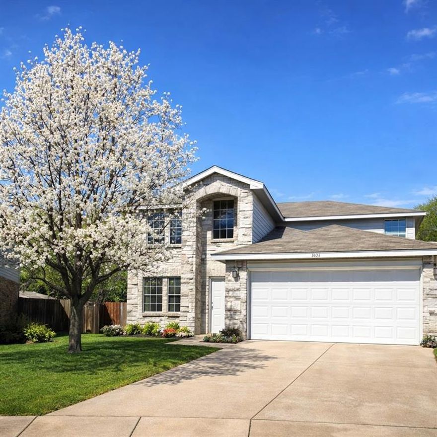 Spacious 4-bedroom, 2.5-bath home in Northwest ISD conveniently located near Texas Motor Speedway and major highways 114 and I-35. First floor features formal dining, living room with wood-burning fireplace, kitchen with breakfast nook, and primary suite. Upstairs offers 3 spacious bedrooms and a game room. Large backyard ideal for entertaining. Seller offering $2,500 carpet credit with reasonable offer. 

Buyer to verify all information.

Pictures are virtually staged.