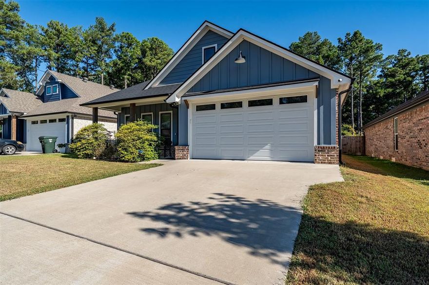A forest retreat in the city! This beautifully designed 3BR, 2BA home, built in 2020, offers modern elegance and a flexible open floor plan in a quiet, established cul-de-sac. Enjoy high-end finishes, a gourmet kitchen, and a cozy coffee nook perfect for mornings at home. The split master suite features a spa-like bath, walk-in closet, and direct access to the large laundry room. With a 2-car garage, brand new roof, spray foam insulation and low-maintenance exterior, this home delivers both comfort and convenience. Located in an unincorporated area within a highly sought-after school district, and just minutes from shopping, dining, and top medical facilities. No long commute needed. Experience the best of both worlds: peaceful living with city amenities close by!