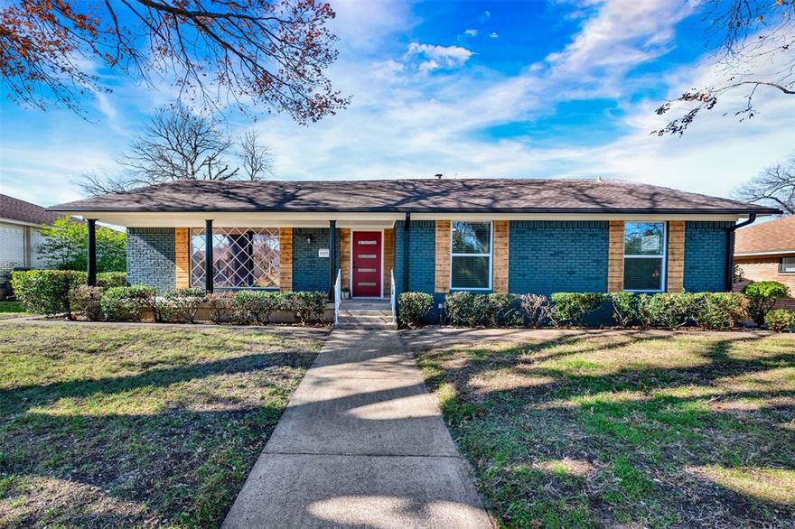 Welcome to this beautifully remodeled 4-bedroom, 2-bath home, ideally located just minutes from White Rock Lake and Downtown Dallas. Thoughtfully designed for modern living, the bright open-concept layout seamlessly connects the living, dining, and kitchen areas—perfect for both everyday comfort and effortless entertaining. The stunning updated kitchen features a spacious pantry, a large farmhouse sink, and an oversized island with additional cabinetry for exceptional storage and functionality. Enjoy morning coffee on the inviting front porch or host friends and family on the expansive covered patio, offering fantastic indoor-outdoor living options. Down the hall, generously sized bedrooms provide walk-in closets and brand-new ceiling fans, while the fourth bedroom at the front of the home offers incredible flexibility as a home office, guest room, or creative space. Every detail has been thoughtfully updated—from the flooring and appliances to the windows and blinds—making this home truly move-in ready. With its prime location near scenic trails, nature, and city amenities, this home delivers the perfect balance of comfort, convenience, and style.

Please note: the large front room window is currently in the process of being replaced. Installation is scheduled for late January 2026.