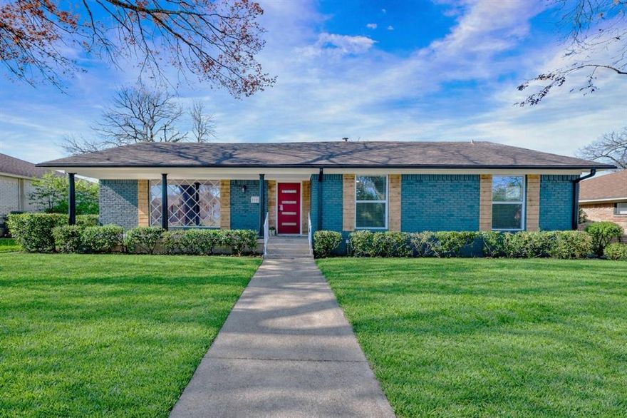 Welcome to this beautifully remodeled 4-bedroom, 2-bath home, ideally located just minutes from White Rock Lake and Downtown Dallas. Thoughtfully designed for modern living, the bright open-concept layout seamlessly connects the living, dining, and kitchen areas—perfect for both everyday comfort and effortless entertaining. The stunning updated kitchen features a spacious pantry, a large farmhouse sink, and an oversized island with additional cabinetry for exceptional storage and functionality. Enjoy morning coffee on the inviting front porch or host friends and family on the expansive covered patio, offering fantastic indoor-outdoor living options. Down the hall, generously sized bedrooms provide walk-in closets and brand-new ceiling fans, while the fourth bedroom at the front of the home offers incredible flexibility as a home office, guest room, or creative space. Every detail has been thoughtfully updated—from the flooring and appliances to the windows and blinds—making this home truly move-in ready. With its prime location near scenic trails, nature, and city amenities, this home delivers the perfect balance of comfort, convenience, and style.

Please note: the large front room window is currently in the process of being replaced. Installation is scheduled for late January 2026.