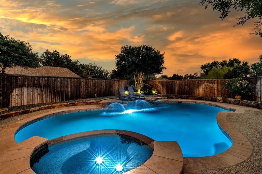 Welcome Home to 2218 Mill Creek!

This beautifully maintained custom one-story retreat blends comfort, charm, and character in the heart of Carrollton. From giant oak trees shading a generous front yard to the sparkling pool in back, this home is designed for both everyday living and effortless year-round entertaining.
 
Step inside and you’ll be transported with mid-century 70s-chic vibes—warm wood tones and retro-inspired details. The great room impresses with vaulted ceilings, wood paneling, and an oversized natural gas burning brick fireplace and flows seamlessly through French doors into the kitchen and dining, creating a layout that’s practical and unique.
 
Enjoy game nights in the billiard room, featuring a powder room, wet bar, and direct access to your private backyard oasis. Shimmering pool with fountains and spa - steps away from your covered outdoor living space! The perfect place for summer fun or cozy winter evenings.
 
  Highlights:
• One-story brick home with open, light-filled layout
• Sparkling pool and hot tub with extended outdoor living
• Oversized driveway with rear-entry garage and extra parking
• Fantastic Carrollton location near shopping, dining, and highways
• Carrollton Farmers Branch ISD
• Fresh paint throughout 
• No HOA