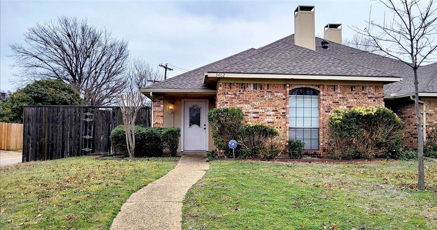 Perfectly located in the heart of Plano, this half duplex is situated on a corner lot! It has 3 bedrooms, 2 bath, 2 car garage. Nice size Living and Formal Dining areas. The primary and a second bedroom are down with one bedroom upstairs. Upstairs would be perfect for a study or playroom. *NO CATS* Pets Allowed & considered on a case by case basis by Landlord.
