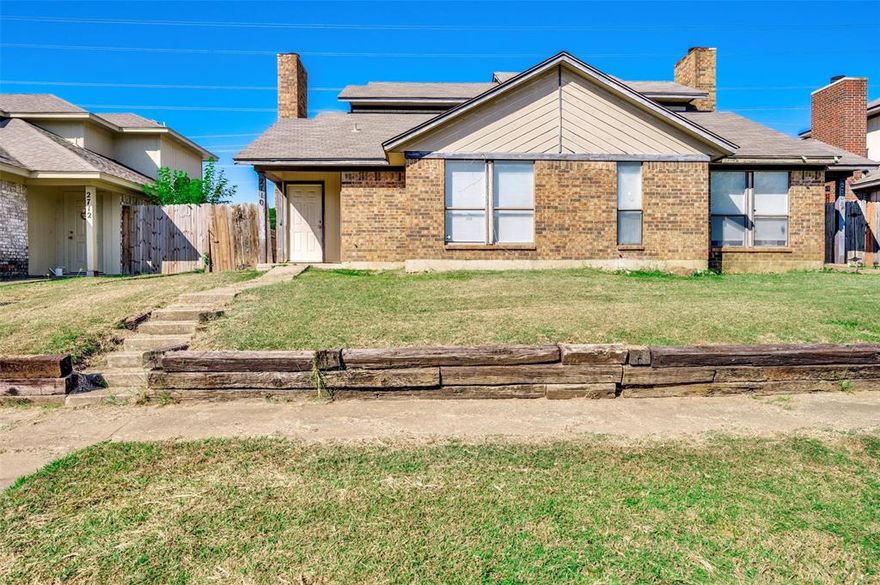 Incredible opportunity to own a full duplex in Arlington. Photos are of just one side. The other side is currently rented out.