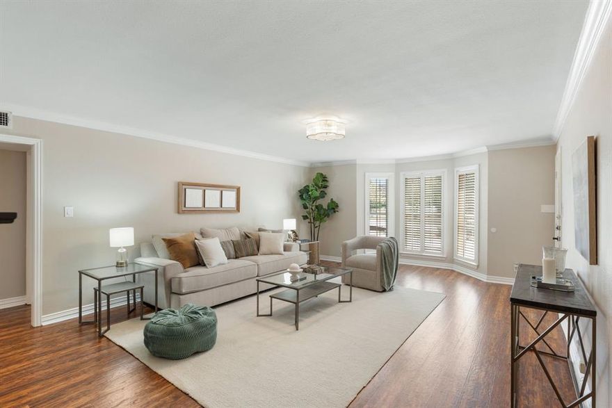 **Ask about Preferred Lender Incentives for Buyers on this Condo** Don’t miss this rare first floor 3-bedroom, 2-bathroom floor plan in one of the area’s most desirable locations — just minutes from shopping, dining, entertainment, and major thoroughfares. Recently refreshed, this home features updated lighting, fresh paint throughout, and gleaming hardwood floors that create a warm, inviting feel. The layout offers oversized living and dining areas, while abundant storage ensures everything has its place. This unit also includes 3 dedicated parking spaces. Whether you’re looking for a convenient lock-and-leave lifestyle or room to spread out, this condo combines style, comfort, and an unbeatable location.

*HOA Budget has been approved for 2026 and assessment rate will not increase*