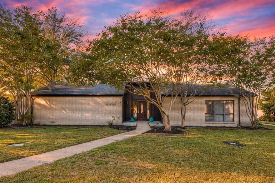 Property back on the market. Buyer financing fell-through. Amazing mid-century modern with pool & spa on oversized cul-de-sac lot! Stunning updates in the primary suite, including spa-like master bath, plus a huge closet. Walls of windows in the great room, boast panoramic views of the serene back yard environment. Concrete floors accent the oversized living room with marble fireplace, upstairs flex room for study or gym. Kitchen open to breakfast & double oven. Backyard features heated pool & spa with waterfall + lanai, multiple decks + dog run, outdoor shower, metal roof. Close to everything you love about Dallas.  North Dallas location. Close to all freeway access points.