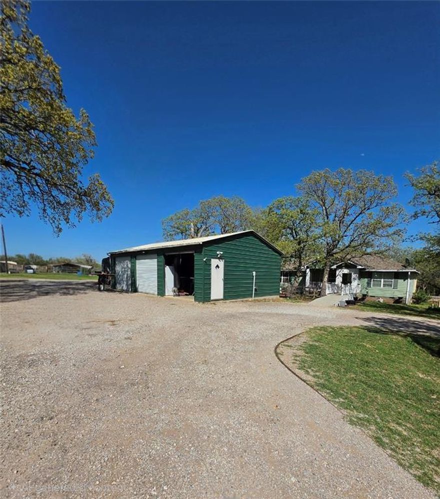 “Ideal for buyers looking for acreage, a shop, and no HOA in Wise County”

2 ACRES • SHOP WITH ELECTRIC • RV HOOKUP • NO RESTRICTIONS • FULLY FENCED

MOTIVATED SELLER — Bring Your Offer!

Escape to your own private slice of Texas on this beautiful 2-acre property tucked away on a quiet private road in Paradise, TX. With no restrictions and plenty of space, this property offers the freedom to live how you want—bring your animals, your toys, and your plans.

This charming 3–4 bedroom, 2-bath home features an open-concept layout with a large butcher block island, perfect for gathering and entertaining. The flexible floor plan allows for a fourth bedroom, second living area, or home office to fit your needs.

Step outside to a large nice composite deck overlooking mature trees and peaceful surroundings, where you’ll enjoy quiet mornings, abundant wildlife, and evenings under the Texas stars around your own bonfire.

The property is fully equipped for country living with a 36x24 shop with electric and 3 bay doors, carport, RV hookup, 12x16 storage shed with loft, chicken pens, batting cage, and a separate well house. Fully fenced and ready for animals, hobbies, or simply enjoying wide-open space.

Conveniently located just minutes from town, shopping, dining, and schools—offering the perfect balance of privacy and accessibility.

Recently reduced and priced to sell—seller is ready to make a deal.

Ask about preferred lender incentives including free appraisal and no underwriting fee.