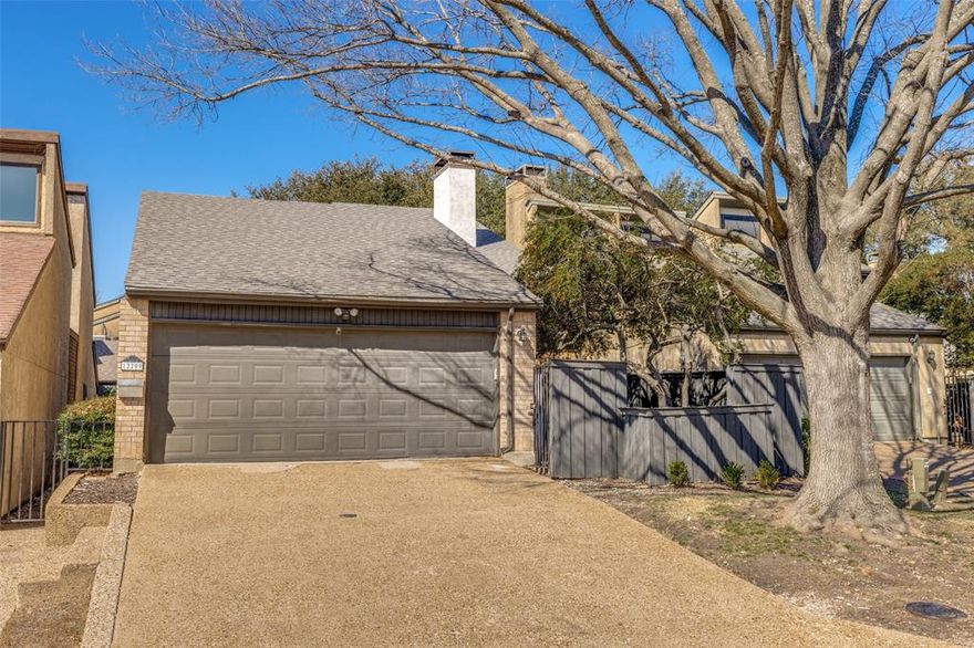 Welcome to 12209 Wightman Place in Dallas, nestled within the Patio Homes of Chimney Hill—a tranquil community
surrounded by mature trees, offering a serene, retreat-like ambiance. This beautifully updated 4-bedroom, 2.5-bath
residence seamlessly combines modern elegance with functional design. Abundant natural light fills the home,
highlighting a sunken living room with a cozy wood-burning fireplace and vaulted ceiling. The stunning kitchen features
a chic farmhouse sink, contemporary fixtures, and ample space for culinary endeavors. The upper level boasts a
spacious primary bedroom, complemented by a secondary bedroom transformed into an expansive closet and dressing
room. A loft area, adorned with elegant wrought iron, serves perfectly as a home office. On the first floor, two well
appointed secondary bedrooms, a full bath, and a convenient powder room provide additional comfort. Architectural
highlights include a stylish circular staircase and two outdoor living spaces ideal for entertaining. 2024 Roof. Situated in
an established neighborhood, this home is perfect for those seeking style and comfort. Don't miss this unique
opportunity. DCAD shows this as a townhome, however this is a PATIO HOME WITH NO SHARED WALLS with other
properties.