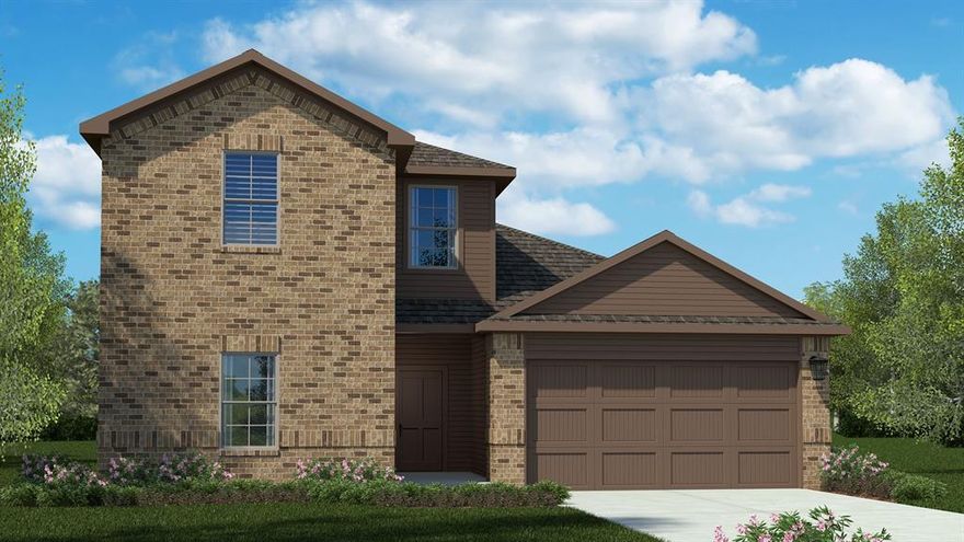Now selling the new phase at D.R. Horton's Rosewood at Beltmill in North Fort Worth and Eagle Mountain-Saginaw ISD! The Midland is a two-story floor plan Elevation-A, with an estimated Winter completion. The Midland offers 2208 sq. ft. of living space, 4 bedrooms, 3 bathrooms and a loft. As you enter the home through the foyer, you'll pass one secondary bedroom and bathroom and the laundry room, all near the hallway. Next you'll pass the stairwell and enter into the open concept living space. The kitchen is open to the dining area and living room, perfect for entertaining. The kitchen features quartz countertops, stainless steel appliances, a walk-in pantry, and a large kitchen island. The main bedroom suite is privately located at the back of the home, just off the living room, and features a large walk in closet, and a spacious walk-in shower with white subway tile surround. Upstairs you will find an open loft space, two additional secondary bedrooms and the third full bathroom.  This home also includes a covered patio, professionally landscaped and irrigated yard complete with sod. Additional features include natural gas, luxury vinyl flooring in the entry, halls and wet areas, plush carpet in the living room and all bedrooms.  The Midland includes our HOME IS CONNECTED base package. Using one central hub that talks to all the devices in your home, you can control the lights, thermostat and locks, all from your cellular device. Community Pool, Playground and Walking Trail. Nearby nature, wildlife, and outdoor activities include Eagle Mountain Lake offering Boat and Jet Ski rentals; Eagle Mountain Park offering hiking trails and nature; Twin Points Park offering seasonal beach and party area rentals.