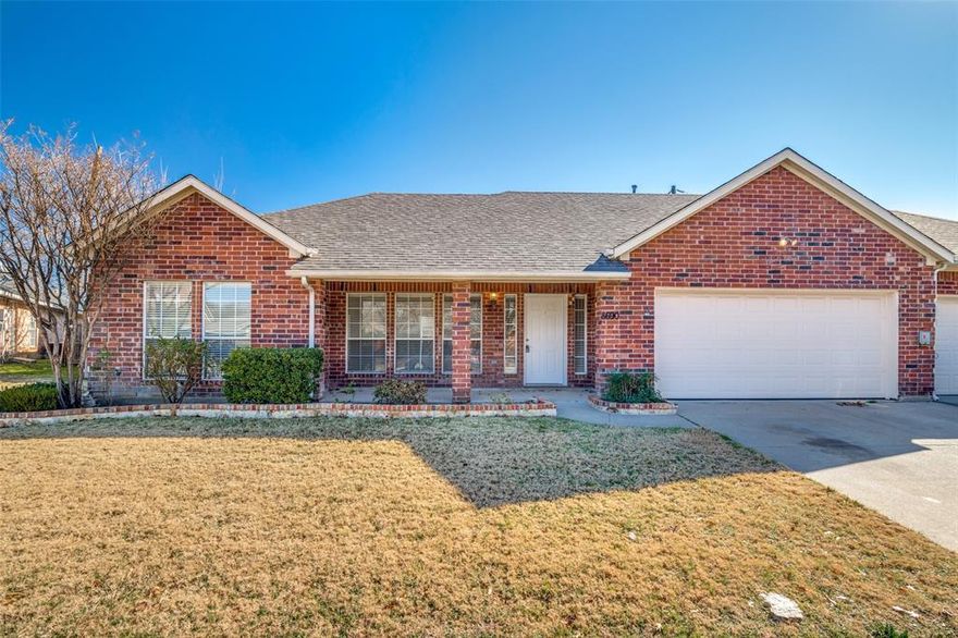 Welcome to 8690 Holly Street, a stunning 3-bedroom, 2-bathroom house located in the vibrant city of Frisco, TX. This spacious residence boasts an open floorplan, perfect for modern living. The kitchen is a chef's dream, equipped with new cabinets, stainless steel appliances, and granite counters. The living area is enhanced by recessed lighting and tile floors, adding a touch of elegance to the space. Each bedroom features a walk-in closet, providing ample storage. The bathrooms are well-appointed with a tub and shower combo. The house also offers the convenience of full-size washer and dryer connections. The central heat and air system ensures your comfort throughout the year. Step outside to a fenced yard, perfect for outdoor activities. The covered front porch adds a charming touch to the exterior. A 2-car garage completes the package, offering secure parking. Experience the perfect blend of style, comfort, and convenience at 8690 Holly Street and don't forget to ask about our DEPOSIT FREE OPTIONS!