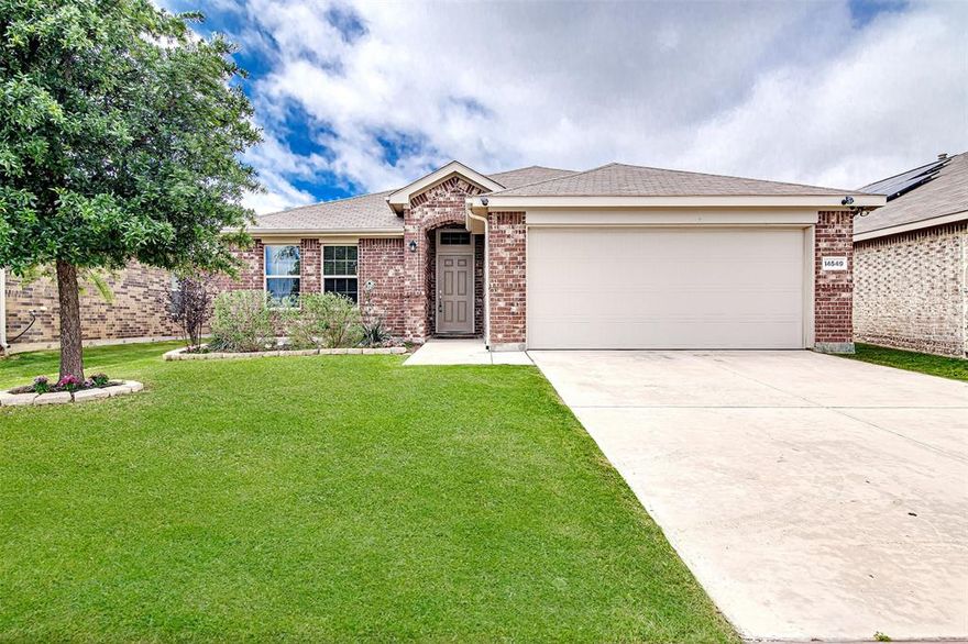 Welcome to 14549 Serrano Ridge—where comfort, convenience, and community come together in the desirable Sendera Ranch subdivision. Perfectly positioned catty-corner to a neighborhood park and just a few blocks from the elementary school, this beautifully maintained single-story home offers the kind of everyday ease buyers are looking for.

Step inside to an inviting open-concept layout filled with natural light, ideal for both relaxing and entertaining. The spacious living area flows seamlessly into a well-appointed kitchen featuring a large island, breakfast bar, stainless steel appliances, and abundant cabinet space—perfect for hosting or everyday living.

The private primary suite is thoughtfully tucked away and offers a peaceful retreat with dual sinks, a soaking tub, separate shower, and a generous walk-in closet. Secondary bedrooms are well-sized and versatile for family, guests, or a home office.

Out back, enjoy a large backyard with plenty of room to unwind, entertain, or create your own outdoor oasis. And just steps away, the nearby park provides a playground, open green space, and a place to enjoy morning walks or evening sunsets.

If you’ve been searching for a move-in ready home in a prime location—close to parks, schools, and community amenities—this one checks all the boxes.