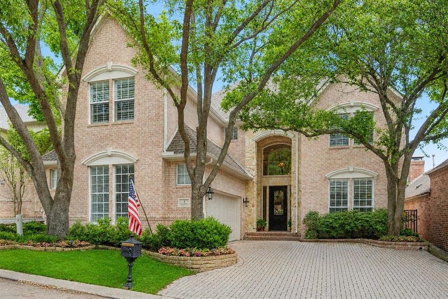 Nestled within the gated zero lot line community of Churchill Pointe, appointed with elegant bricked driveways and mature tree canopies, this beautifully maintained residence showcases timeless craftsmanship and a thoughtfully designed layout that supports both relaxed daily living and memorable gatherings. Offering four bedrooms, three full bathrooms, and a well-positioned powder bath, this home balances generous space with enduring character. Rich natural woodwork, kept in near-pristine condition, anchors the interior, while extensive built-ins provide both function and architectural charm. Just off the foyer, a dedicated bar and entertaining area creates a welcoming entry ideal for hosting guests. Multiple living areas throughout the home offer flexibility for quiet evenings or lively get-togethers, and a protected courtyard just beyond the main living space provides a private outdoor setting for year-round enjoyment. The oversized primary suite is a true retreat, featuring a spacious en-suite bath with a wraparound double vanity, along with an oversized walk-in closet. Upstairs, the secondary bedrooms are arranged on either side of a game room and striking Romeo and Juliet-style balcony walkway overlooking the living space below. Two bedrooms share a full bath, while the third enjoys its own private en-suite, offering comfort and privacy for family or guests. A tucked-away, finished space near the attic, complete with a cedar closet, provides a hidden nook for play or storage. With its exceptional upkeep, warm natural finishes, and inviting flow, this home offers a distinctive blend of classic design and livable elegance. Buyers considering homes in the Lake Forest vicinity should not overlook this exceptional opportunity in Churchill Pointe.