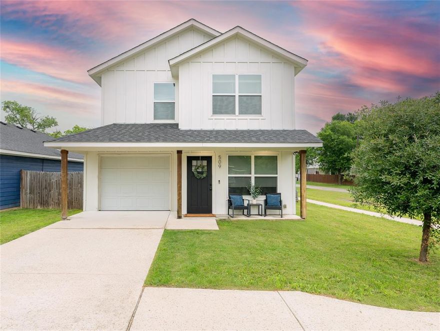 Welcome Home! - Almost like new construction with thoughtful upgrades throughout! Situated on an oversized corner lot backing to open land, this modern farmhouse blends timeless charm with updated style. Features include a cozy living room fireplace, upgraded backsplash tile, fresh interior paint throughout, and an extended lot offering added space and privacy. Don’t miss the opportunity to make this beautifully upgraded home yours!