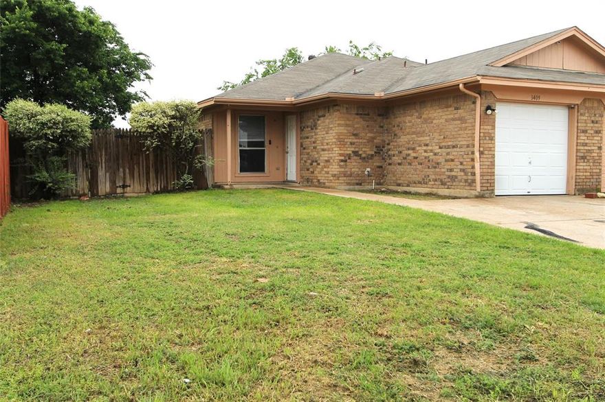 3409 & 3411, Duplex- Investment Opportunity OR Owner-Occupant opportunity in Fort Worth! Discover this cute and affordable full duplex located in the heart of Fort Worth, perfect for investors or buyers looking to live in one unit while generating income from the other. Each unit offers two spacious bedrooms, one full bathroom, a generous living area, dining space, and kitchen with everything you need in a home. The property features private patio with small garden space, creating a comfortable and low-maintenance living environment. Unit 3411 is currently occupied, 3409 is vacant and ready for showings or immediate move-in (previously rented for $1,700). Conveniently located near shopping, dining, entertainment, and major highways, this property is ideal for both homeowners and renters. Whether you're looking to expand your investment portfolio or offset your mortgage, this duplex offers flexibility, value, and strong potential. Don’t miss your opportunity to make this property yours—schedule your showing today!