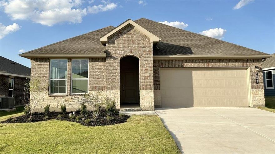 Available for a Quick Move-in! Have a fabulous New Home built by D.R. Horton, America's Builder since 2002, at Rock Creek Ranch in Fort Worth and Crowley ISD! Offering captivating floor plans packed with a host of included features and high-end finishes designed for every stage of life! Large, single-story, 5 bedroom-3 full bath, Lark Floorplan-Elevation A. Complete and Move-In Ready! Spacious open living, dining and large chef's kitchen with abundant cabinet and counter space, seating island, granite countertops, stainless steel appliances, gas range, built-in microwave and walk-in pantry. Split bedroom arrangement with large primary bedroom, two sink vanity, 5 foot oversized shower and walk-in closet. Quartz topped Vanities in baths, tiled entry, hallways and wet areas, plus home is Connected Smart Home Technology. Covered front porch and back patio, 6 foot fenced backyard. Gas tankless water heater, partial gutters, landscape package with full sod and sprinkler system, and more! Residents will be able to enjoy future amenities such as a community pool, park-playground, and walking trails, perfect for outdoor activities and relaxation. Situated just two miles from Benbrook Lake, this neighborhood offers easy access to nearby attractions, including shopping centers, Fort Worth landmarks, and educational institutions.
