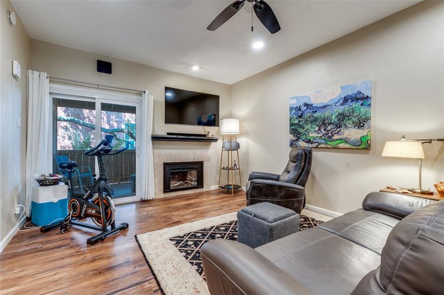 If you're a first-time buyer or student, this area is a sweet spot—close to nature, shopping, and major roads.

North Park Mall is minutes away with so much to see and do this one is worth a glance

ALL APLIANCES ARE UNDER 3 YEARS OLD AND REMAIN WITH THE SALE

Looking for a quiet balcony for morning coffee and a guest room opposite the primary bedroom with two full baths? You've just found it! Nestled in the Northern part of Dallas with easy access to White Rock Creek, Hwy 75, and shopping, this lovely top-floor condo is perfect for a first-time homebuyer or student attending one of the nearby colleges? or Downsizing in Dallas

The open living, dining, and kitchen layout makes for a great entertaining space, with a dining area spacious enough to double as a home office. Step outside and you're just a few steps from the pool. The private gated entry adds an extra layer of security.

This home is move-in ready with new windows, a sliding glass patio door, and a new dishwasher. It requires very little to make it your own.

Call for a showing—you won't be disappointed!