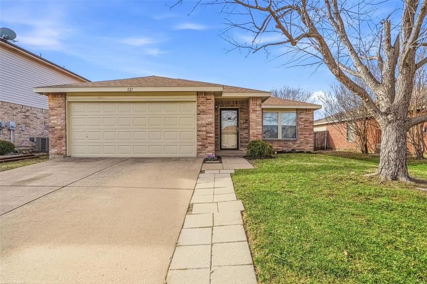 Charming, affordable, and full of natural light! This adorable home offers two living areas and two dining spaces, creating a flexible layout perfect for everyday living and entertaining. The spacious kitchen is both stylish and functional, featuring beautiful wood-resin countertops, a stone backsplash, refinished cabinetry, and two sunny windows that flood the space with natural light. A breakfast bar and additional room for a dining table make it ideal for gatherings of any size.

Wood-look laminate flooring enhances the main living area, complete with charming corner shelving. The generously sized primary bedroom includes a large walk-in closet and dual showers for added comfort. Step outside to a private backyard with a flagstone covered patio—perfect for relaxing or hosting friends. This truly is a delightful home you won’t want to miss!