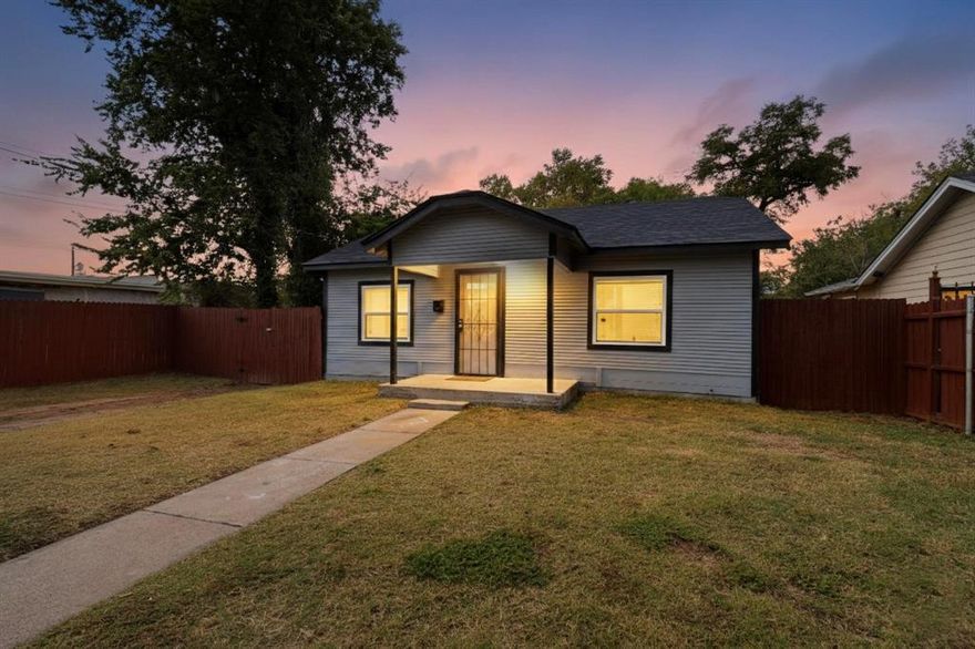 Step into this beautifully updated 3-bedroom home that blends comfort with peace-of-mind improvements throughout. Major upgrades have already been taken care of including a new roof, reinforced foundation, new HVAC system, and a new water heater. Inside, the entire home has been refreshed with new flooring, carpeting and light fixtures, along with interior and exterior paint.
The kitchen shines with brand-new quartz countertops, stylish backsplash, and a double sink setup perfect for cooking and cleanup. A spacious, modernized bathroom serves the home, featuring fresh tile, updated flooring, and a sleek new vanity. Convenient new hookups accommodate a full-size washer and dryer.
Relax or entertain in the large backyard, complete with newly installed wood fencing and a roomy storage building ideal for tools, equipment, or creative projects. This move-in-ready home delivers quality updates in all the right places. Come make it yours.