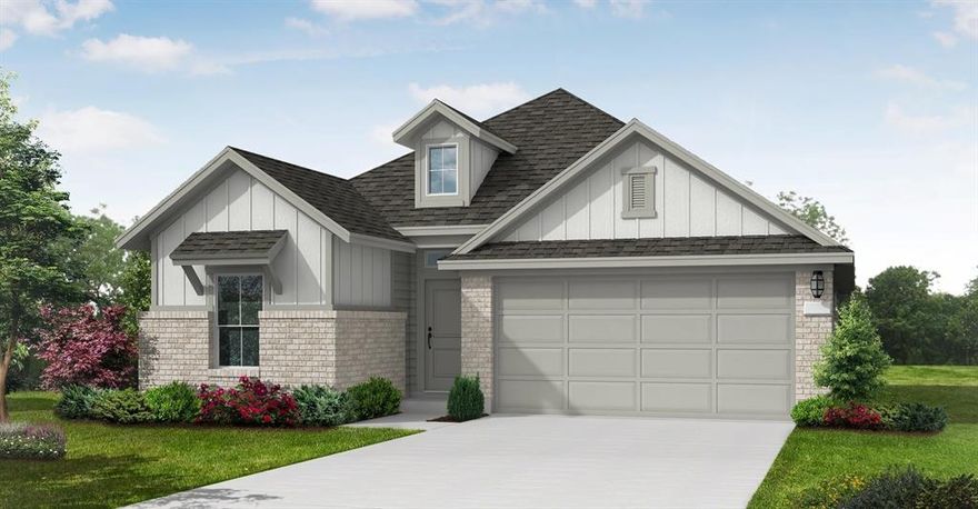 MLS# 21189331 - Built by Coventry Homes - May 25 2026 completion! ~ Welcome to this charming single-story home that perfectly balances comfort and functionality. The open-concept main living areas create a warm and welcoming feel, offering an easy flow ideal for both everyday living and entertaining. The kitchen is beautifully appointed with sleek stone countertops, a convenient eat-in dining space, and plenty of room to gather with family and friends. The spacious great room features a cozy fireplace, making it the perfect spot to relax and unwind. Step outside to the covered patio, a wonderful space for enjoying the outdoors, hosting get-togethers, or simply relaxing at the end of the day. Featuring 3 bedrooms, 2 bathrooms, and a 2-car garage, this thoughtfully designed home offers comfort, style, and practicality all in one. Don’t miss your chance to make it yours.