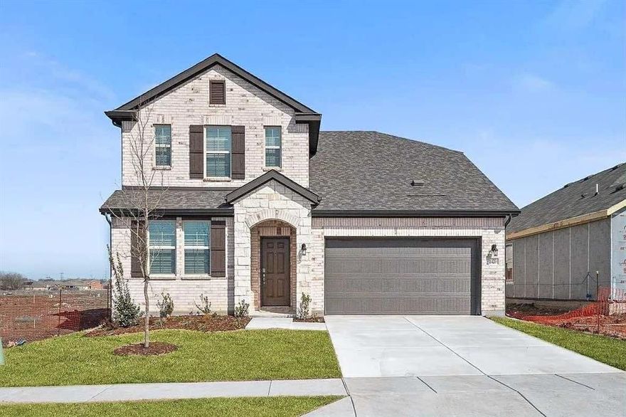 Welcome to 1617 Rushpea Dr in the inviting Verandah community — a fresh-construction 4-bedroom, 2.5-bath home with approx. 2,323 sq ft of thoughtfully designed space. With soaring ceilings, a cozy fireplace, and a loft perfect for game nights or movie time, this home balances style and comfort. The open-plan kitchen and family room flow easily into the covered patio, extending your living outdoors. Nestled on a manageable lot and just minutes from I-30, this residence offers an easy commute with top-tier amenities and great RCISD schools nearby. Ideal for families wanting both convenience and a place to truly call home.