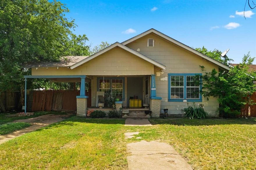 Opportunity awaits at 1158 Vine Street in Abilene! This 3-bedroom, 2-bath home offers a functional layout with great potential for those looking to add their personal touch. Nestled in a quiet neighborhood just off Sayles Blvd and minutes from McMurry University, the location provides both convenience and charm. Inside, you'll find a spacious living area and a layout designed for comfortable everyday living. The expansive backyard offers endless possibilities, whether you envision outdoor entertaining, gardening, or future enhancements. This home presents a great opportunity for buyers seeking value and willing to make improvements to bring it to its full potential. BEING SOLD AS-IS.