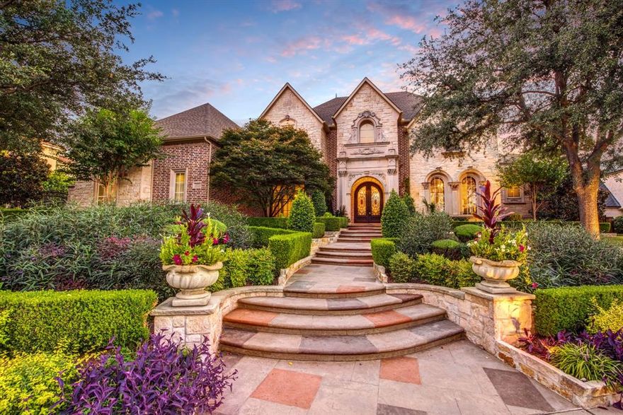 Breathtaking Bob Bobbitt custom home in the highly sought-after guard gated Starwood, with extensive landscaped grounds. Walls of windows provide panoramic views of the private backyard oasis. Relax under the spacious covered patio, with resort style pool, outdoor living, and sport court.  Entertaining is a breeze in this gourmet kitchen with 6 burner gas cooktop, granite counters large island and subzero refrigerator. You will love the exquisite architectural detail throughout this incredible floorplan. The executive study has coffered ceilings with built ins. Luxurious Master Retreat with fireplace and spa like bath. Home offers a sought after second bedroom down. Adjacent to the family room is a downstairs media and walk in wet bar. Upstairs you will find a game room and three oversized additional bedrooms with en-suite bath.  Private gated 4 car garage with lots of storage are among the many features of this home.