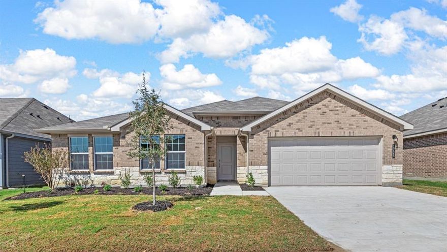 AVAILABLE NOW FOR A QUICK MOVE-IN!! GORGEOUS NEW HOME BY D.R. HORTON AMERICA'S BUILDER in THE PARKS OF ALVARADO and ALVARADO ISD! Large Single Story 5 BEDROOM, 3 BATH with STUDY!! Irving Floorplan-Elevation B with OVER 2600 Sq. Ft.! High end finishes with open concept Living, Dining and large Chef's Kitchen, Island, Granite Countertops, Stainless Steel Appliances, electric range, and walk-in Pantry. Spacious Living in the heart of the Home with large Primary Bedroom, 5 ft over sized Shower and walk-in Closet. Quartz topped vanities in baths, Interior Pkg including tiled Entry, Hall, Living, Dining, Kitchen and Wet areas plus Home is Connected Smart Home Technology. Covered back Patio, ext coach lights, partial guttering, Garage Door Opener, 6 ft privacy fenced backyard, Landscaping Pkg, full Sprinkler System and more! Relax and enjoy the small town atmosphere located in Alvarado with access to I-35 and minutes from Burleson, Cleburne, Alvarado Lake, Pirate Cove and Downtown Fort Worth.