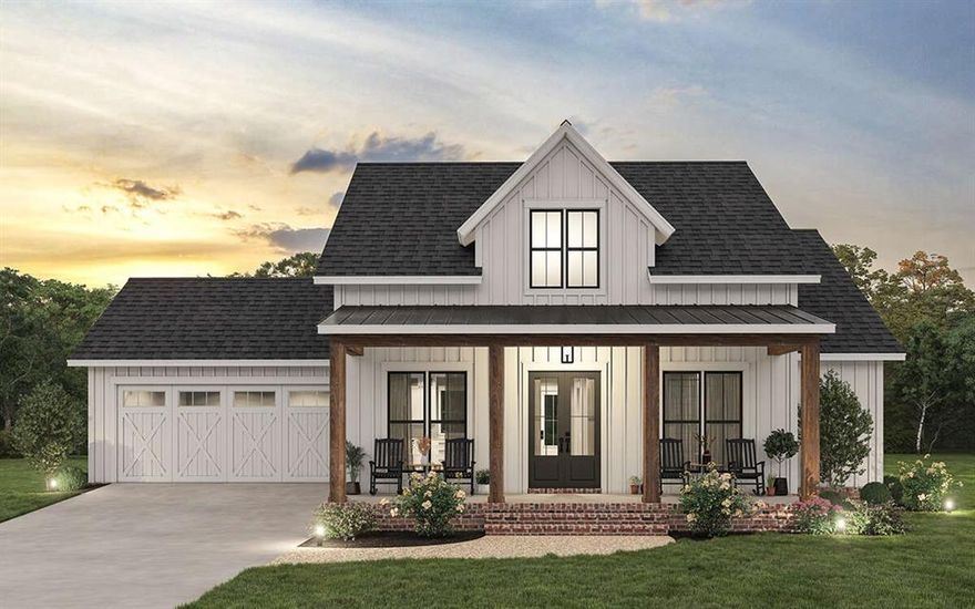 This beautifully crafted proposed Chico Plan showcases a spacious, open-concept design with 3 bedrooms & 2 bathrooms. Take advantage of no payments while you build with Zeal Home Builders. With a wide range of options at your disposal, you can tailor it to suit your unique needs. The heart of the home is the large kitchen island that seamlessly connects the kitchen to the living & dining areas, all drenched in natural light from ample windows. Custom painted cabinetry, stain grade available with quartz or granite countertops. Luxury vinyl plank floors in the common areas with carpet in the bedrooms & accent tile in baths & laundry. The living room boasts front to back windows, creating a sense of openness, while the master suite features a chic barn door leading to the en-suite bath with dual sinks, walk-in all tiled & frameless glass shower, & a closet for 2! Nestled on almost 2 secluded rural acre, this home offers the ideal escape from city life while still being conveniently close to modern amenities. This Chico plan is fully equipped with all the features one would expect from a custom home, including spacious porches, custom cabinetry & closets, Delta faucets, a concrete driveway, decorative mirrors, wall-mounted TV outlets, & hardline Ethernet ports. The builder has invested in high-quality details such as spray foam insulated walls & more. The two-car garage is thoughtfully designed with can lighting, a smart MyQ side-mount garage motor, & an auto-lock system for added security. The expansive back porch is perfect for hosting gatherings or simply enjoying peaceful evenings. NO HOA & NO CITY TAXES! Located just 25 minutes from Weatherford & under an hour from downtown FTW. Estimated completion 5-7 months. Home has 3-phase inspected & a comes with 1-2-10 3rd Party Warranty for your peace of mind. Images depicting a model home. Features & finishes are subject to change. Txt keyword ZHB41 to 88000 for customization details & info on this semi-custom home!