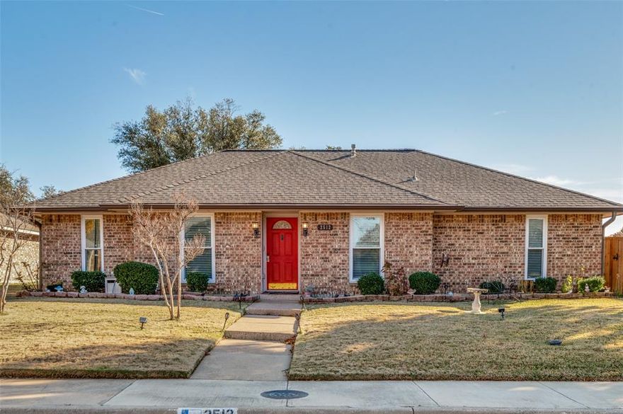Charming NORTH DALLAS home in quiet, established neighborhood. You're greeted with beautiful engineered hardwood floors and a vaulted ceiling in the living room. Cozy up to the brick fireplace with gas logs to keep you warm during the winter months. New dishwasher installed in December. Roof replaced in 2021. New HVAC and water heater in 2019. Lennox AC with UV light for allergen sufferers. Double paned windows installed in late 2021 that pull out for easy cleaning. 5-burner electric range with warming drawer. Breakfast nook with window seat plus formal dining. Exterior includes large covered patio, storage shed, board-on-board wood fence, sprinkler system, mature landscaping, and a pool-sized backyard. Fountain and umbrella convey. All furnishings negotiable. Easy access to PGBT and DNT.