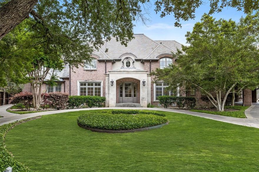 This exquisite, one-of-a-kind home in the sought-after Lake Highlands neighborhood offers luxury, accessibility, and ample space on nearly half an acre. Featuring five bedrooms, five full baths, and one half bath, this property includes a stunning pool with a full outdoor bath, a spacious yard, and a three-car garage. Inside, the gourmet kitchen boasts brand-new countertops, a full pantry, and a separate butler’s closet, while the formal dining room provides an elegant space for entertaining. The home also includes a cozy den with a fireplace, a formal sitting area with another fireplace, and a wet bar for effortless hosting. Recent updates include brand-new hardwood floors and freshly painted interiors throughout the first floor. Designed for accessibility, the home features ramps at all entrances, a first-floor primary suite, and an adjacent accessible bedroom with an ensuite accessible bath. Upstairs, the second floor offers three additional bedrooms, each with ensuite baths, along with a game room and a gym for recreation and wellness. A unique bonus is the unfinished space above the garage, accessible via a separate staircase—ideal for guest quarters. Perfect for both relaxation and entertaining, this exceptional home combines luxury and functionality in a prime Lake Highlands location.