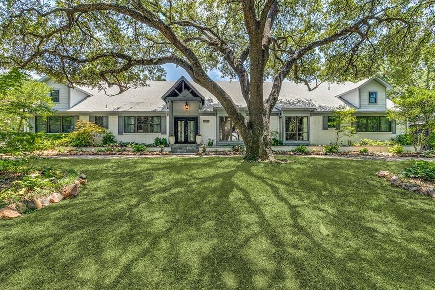 This home has it all! Beautifully updated home on large, mature landscaped lot. Welcoming foyer leads to open formal dining & living room space with tons of natural light. Past the dining room is a large living room with coffered ceiling, built-ins, & oversized windows overlooking a private backyard with pool. The chef's kitchen is open to the living area & has an adjacent breakfast area, large island with sink, butler's pantry, & stainless steel appliances. Off the kitchen is the utility room, guest half bath, & separate office (which could be 6th BR). A large game or media room is located past the kitchen on the other side. Primary bedroom features a vaulted ceiling & spa-like bathroom with large walk-in closet. Two additional bedrooms and Jack & Jill bath complete the 1st floor. Upstairs are two additional bedrooms that share a spacious Jack and Jill bath with separate tub & shower. Outside features a private oasis with an open patio area, pool, separate yard, & quaint side garden.