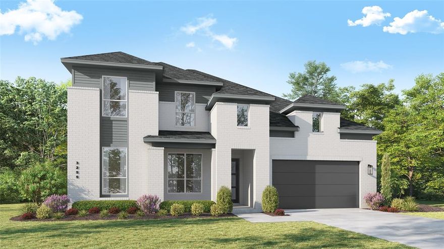 Spacious 3,284 sq ft two-story home offering 4 bedrooms, 3 full baths, and a convenient powder bath, featuring a cozy fireplace in the family room for a warm and inviting atmosphere. The luxury extended primary suite includes a stunning 59 in. rectangular freestanding tub, while a private ensuite bath enhances comfort for guests or family. Enjoy seamless indoor-outdoor living with an extended covered outdoor living space, perfect for entertaining or relaxing year-round.